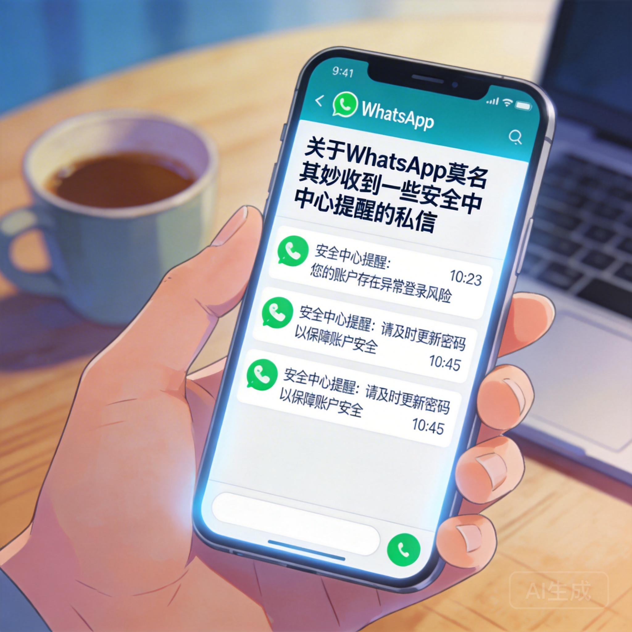 关于WhatsApp莫名其妙收到一些安全中心提醒的私信-趣咪跨境