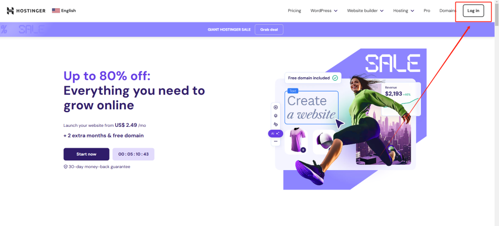 Hostinger主机域名购买/绑定