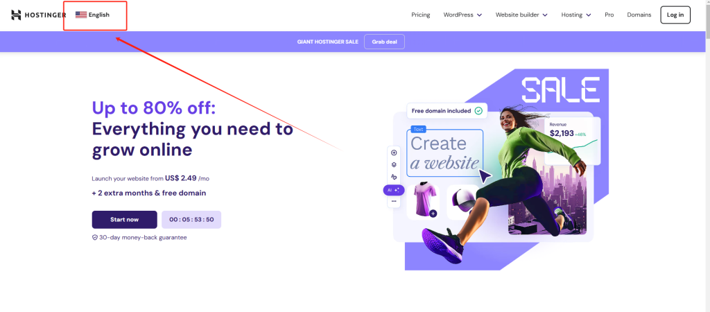 Hostinger主机域名购买/绑定