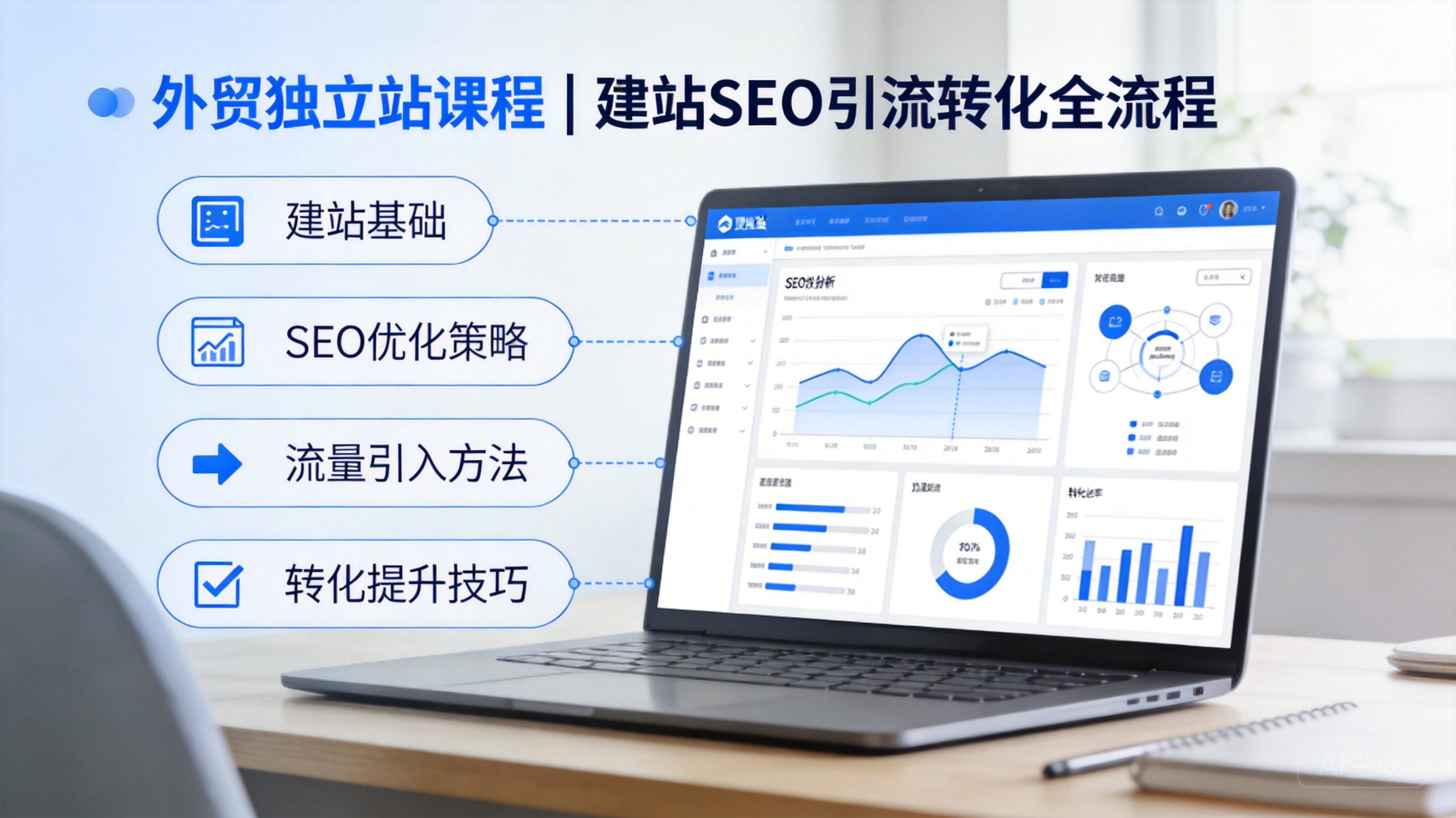 B2B外贸独立站建站+谷歌SEO，为外贸人精心打造的独立站获客教程-趣咪跨境
