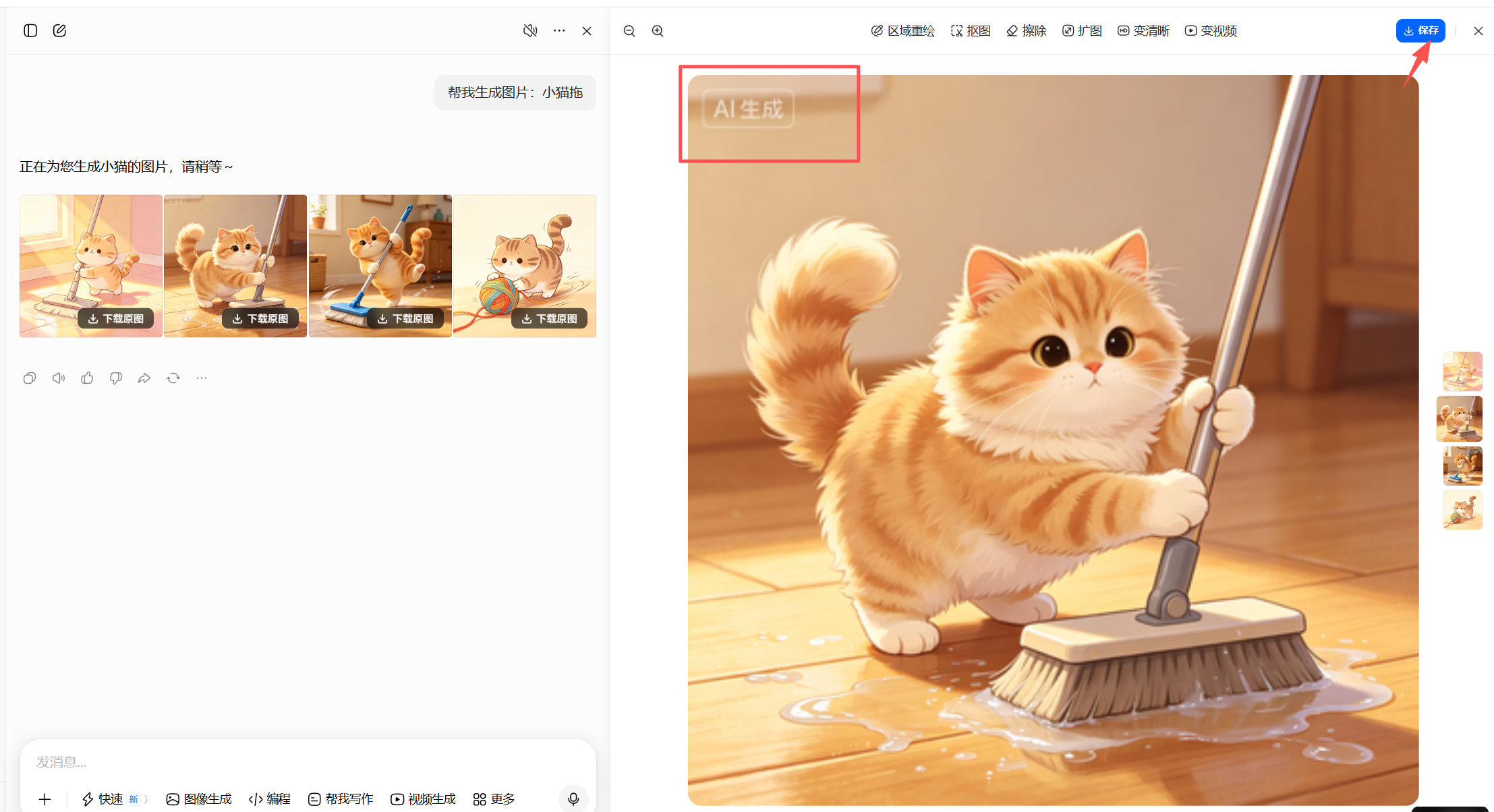 豆包无水印下载全教程｜浏览器插件安装使用与无损画质保存