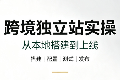 跨境独立站实操:从本地搭建到上线,零基础建站教程与Elementor实战 - 图片