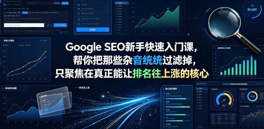 Google SEO新手快速入门课,帮你把那些杂音统统过滤掉,只聚焦在真正能让排名往上涨的核心动作【原创双语字幕】-趣咪跨境